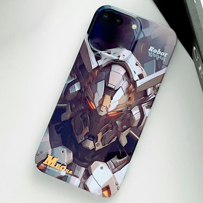 Estuche para teléfono PC con orificio preciso y patrón pintado, For iPhone 8 Plus / 7 Plus