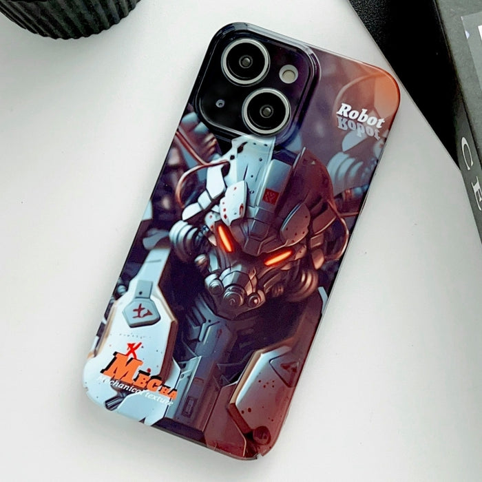 Estuche para teléfono PC con orificio preciso y patrón pintado, For iPhone 15, For iPhone 14 Plus, For iPhone 14