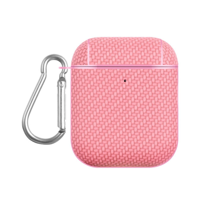 Estuche protector para auriculares con textura de piel tejida PC TWS, For AirPods Pro 2, For AirPods 3, For AirPods Pro, For AirPods 1 / 2