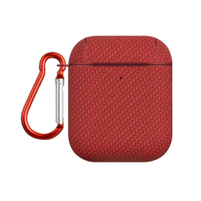 Estuche protector para auriculares con textura de piel tejida PC TWS, For AirPods Pro 2, For AirPods 3, For AirPods Pro, For AirPods 1 / 2