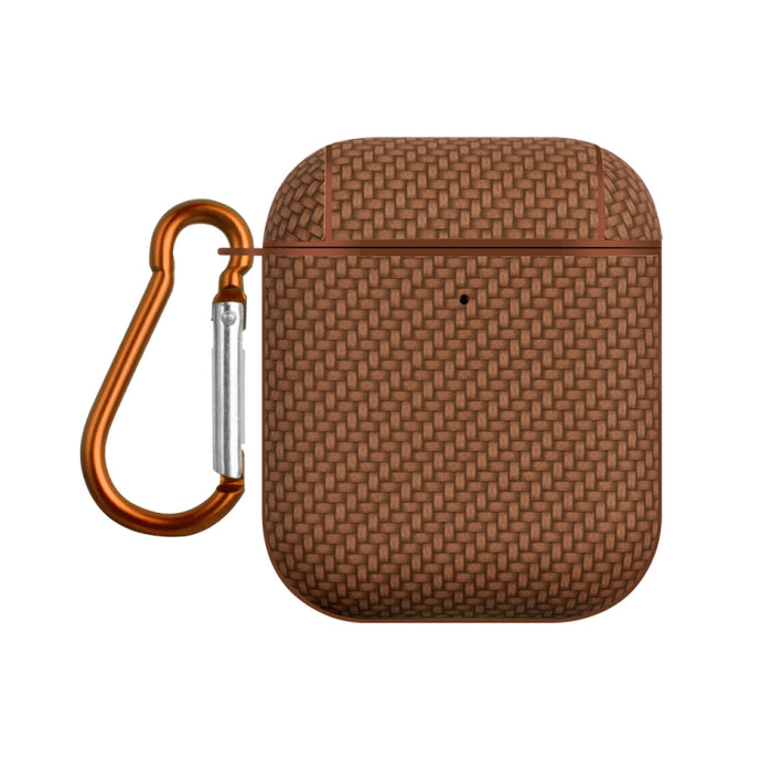 Estuche protector para auriculares con textura de piel tejida PC TWS, For AirPods Pro 2, For AirPods 3, For AirPods Pro, For AirPods 1 / 2