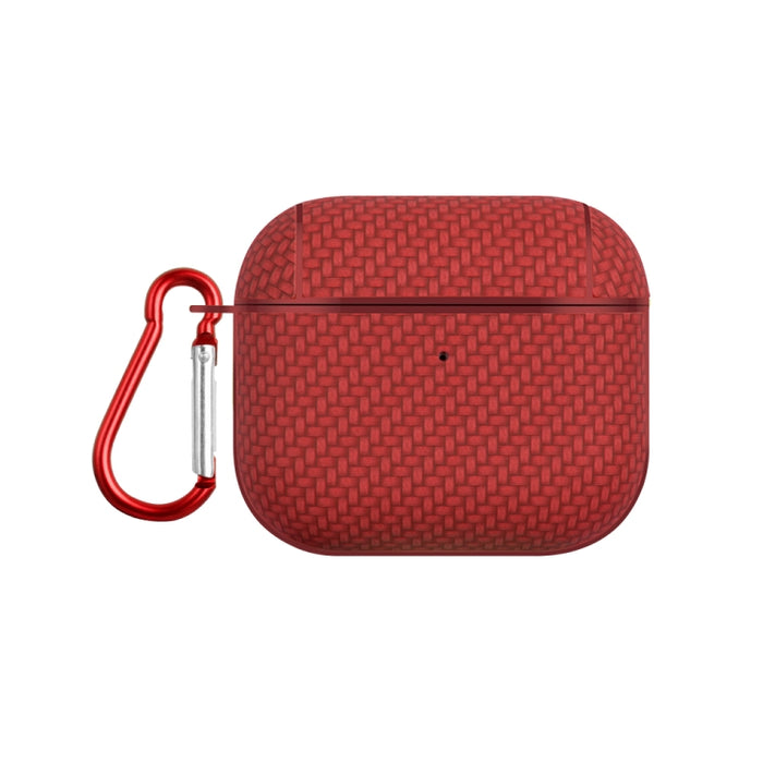 Estuche protector para auriculares con textura de piel tejida PC TWS, For AirPods Pro 2, For AirPods 3, For AirPods Pro, For AirPods 1 / 2