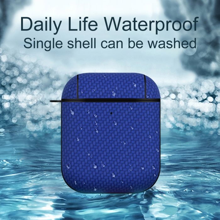 Estuche protector para auriculares con textura de piel tejida PC TWS, For AirPods Pro 2, For AirPods 3, For AirPods Pro, For AirPods 1 / 2