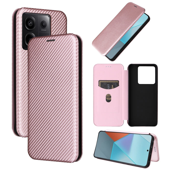 Funda de cuero con textura de fibra de carbono para teléfono, For Xiaomi Redmi Note 13 Pro / M6 Pro 4G, For Xiaomi Redmi A3 4G, For Xiaomi Redmi Note 13 4G, For Xiaomi Redmi 13C 5G / 4G, For Xiaomi Redmi K70E 5G, For Xiaomi 14 Pro, For Xiaomi 14       ...