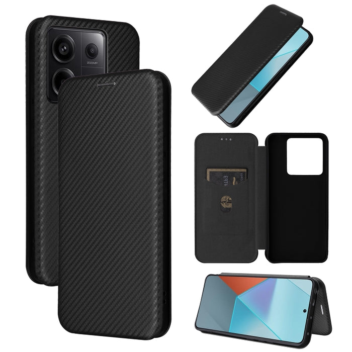 Funda de cuero con textura de fibra de carbono para teléfono, For Xiaomi Redmi Note 13 Pro / M6 Pro 4G, For Xiaomi Redmi A3 4G, For Xiaomi Redmi Note 13 4G, For Xiaomi Redmi 13C 5G / 4G, For Xiaomi Redmi K70E 5G, For Xiaomi 14 Pro, For Xiaomi 14       ...