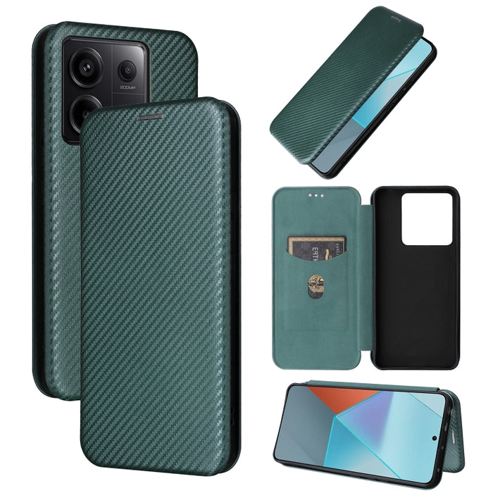 Funda de cuero con textura de fibra de carbono para teléfono, For Xiaomi Redmi Note 13 Pro / M6 Pro 4G, For Xiaomi Redmi A3 4G, For Xiaomi Redmi Note 13 4G, For Xiaomi Redmi 13C 5G / 4G, For Xiaomi Redmi K70E 5G, For Xiaomi 14 Pro, For Xiaomi 14       ...
