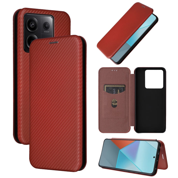 Funda de cuero con textura de fibra de carbono para teléfono, For Xiaomi Redmi Note 13 Pro / M6 Pro 4G, For Xiaomi Redmi A3 4G, For Xiaomi Redmi Note 13 4G, For Xiaomi Redmi 13C 5G / 4G, For Xiaomi Redmi K70E 5G, For Xiaomi 14 Pro, For Xiaomi 14       ...