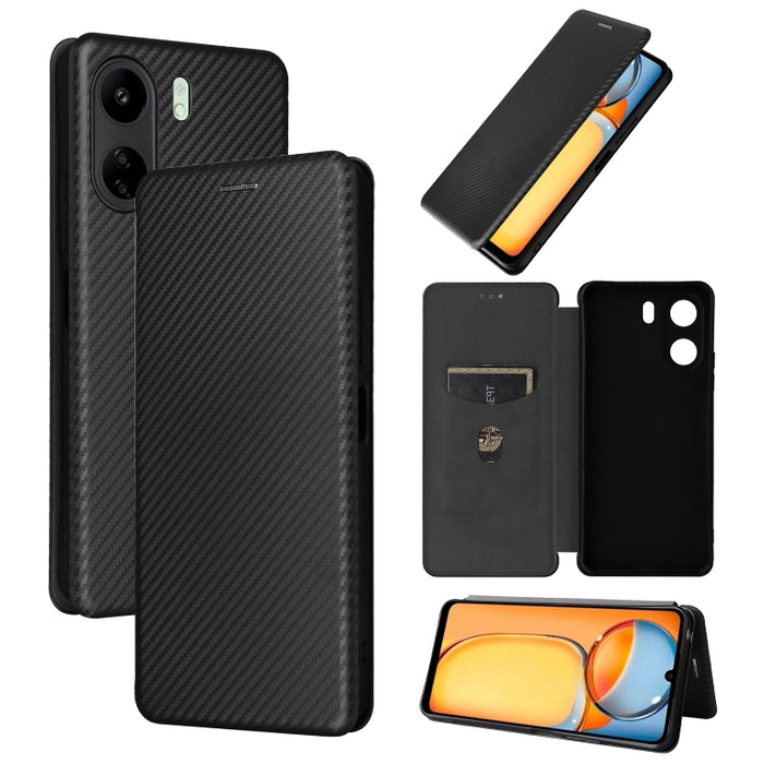 Funda de cuero con textura de fibra de carbono para teléfono, For Xiaomi Redmi Note 13 Pro / M6 Pro 4G, For Xiaomi Redmi A3 4G, For Xiaomi Redmi Note 13 4G, For Xiaomi Redmi 13C 5G / 4G, For Xiaomi Redmi K70E 5G, For Xiaomi 14 Pro, For Xiaomi 14       ...