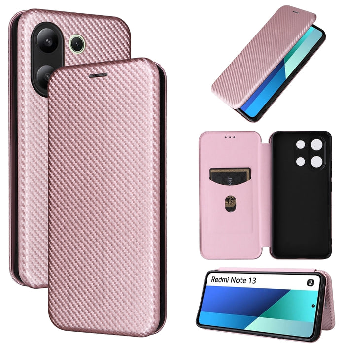 Funda de cuero con textura de fibra de carbono para teléfono, For Xiaomi Redmi Note 13 Pro / M6 Pro 4G, For Xiaomi Redmi A3 4G, For Xiaomi Redmi Note 13 4G, For Xiaomi Redmi 13C 5G / 4G, For Xiaomi Redmi K70E 5G, For Xiaomi 14 Pro, For Xiaomi 14       ...