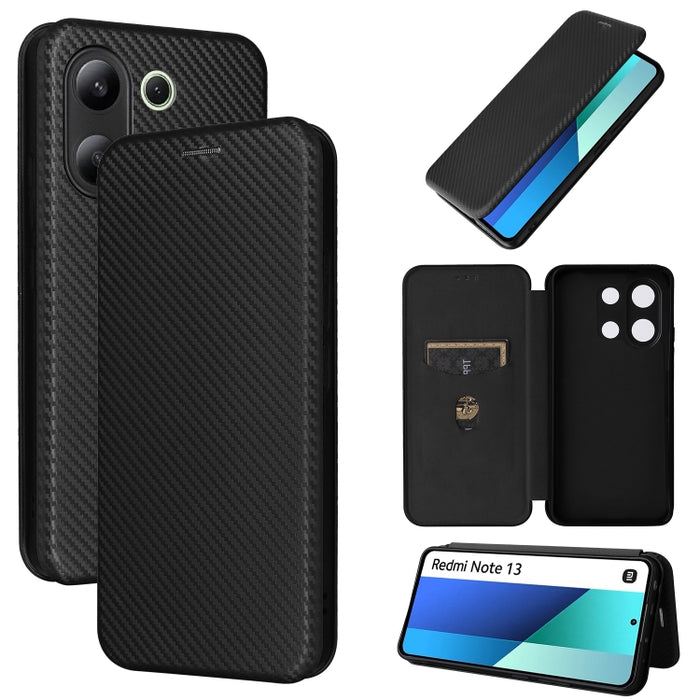 Funda de cuero con textura de fibra de carbono para teléfono, For Xiaomi Redmi Note 13 Pro / M6 Pro 4G, For Xiaomi Redmi A3 4G, For Xiaomi Redmi Note 13 4G, For Xiaomi Redmi 13C 5G / 4G, For Xiaomi Redmi K70E 5G, For Xiaomi 14 Pro, For Xiaomi 14       ...