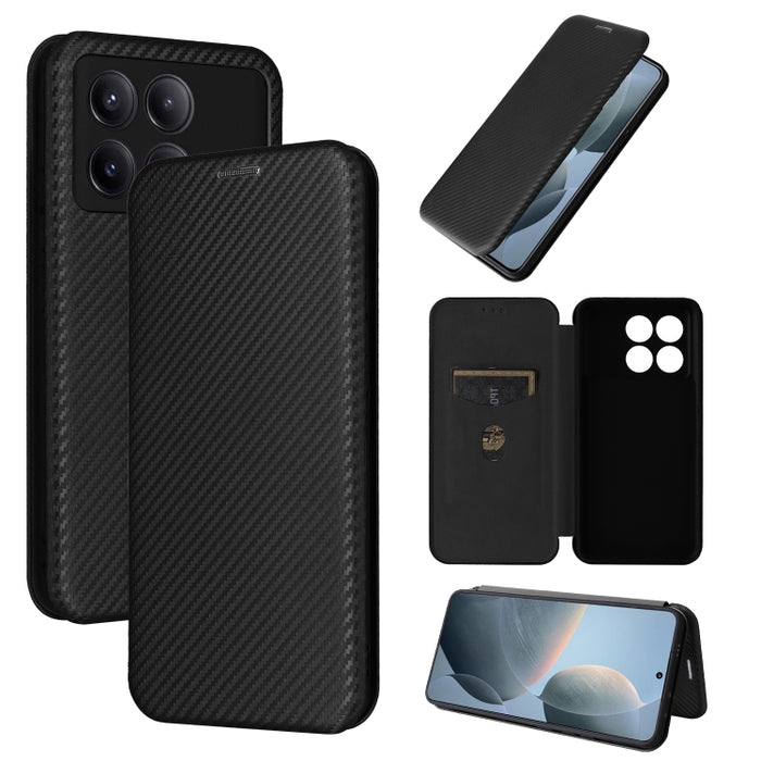 Funda de cuero con textura de fibra de carbono para teléfono, For Xiaomi Redmi Note 13 Pro / M6 Pro 4G, For Xiaomi Redmi A3 4G, For Xiaomi Redmi Note 13 4G, For Xiaomi Redmi 13C 5G / 4G, For Xiaomi Redmi K70E 5G, For Xiaomi 14 Pro, For Xiaomi 14       ...
