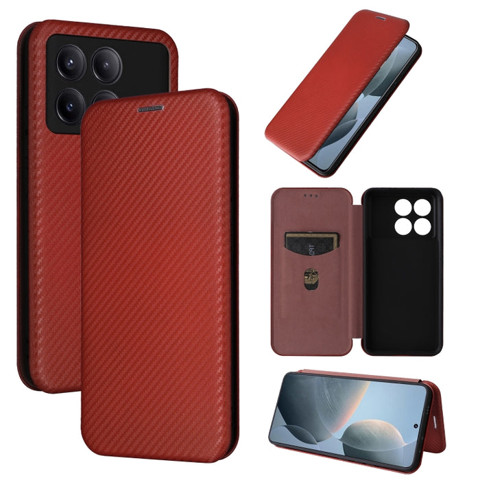 Funda de cuero con textura de fibra de carbono para teléfono, For Xiaomi Redmi Note 13 Pro / M6 Pro 4G, For Xiaomi Redmi A3 4G, For Xiaomi Redmi Note 13 4G, For Xiaomi Redmi 13C 5G / 4G, For Xiaomi Redmi K70E 5G, For Xiaomi 14 Pro, For Xiaomi 14       ...