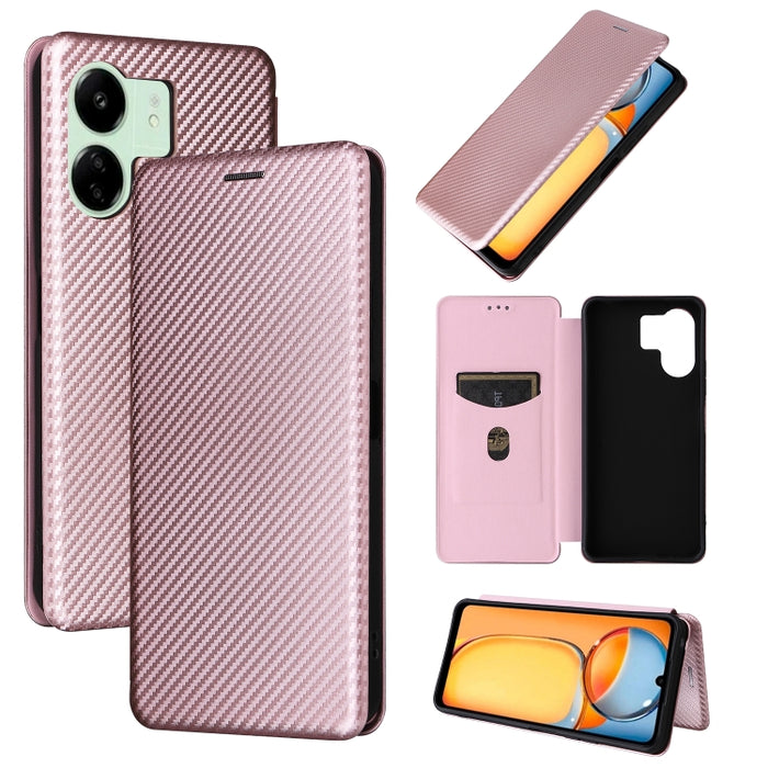 Funda de cuero con textura de fibra de carbono para teléfono, For Xiaomi Redmi Note 13 Pro / M6 Pro 4G, For Xiaomi Redmi A3 4G, For Xiaomi Redmi Note 13 4G, For Xiaomi Redmi 13C 5G / 4G, For Xiaomi Redmi K70E 5G, For Xiaomi 14 Pro, For Xiaomi 14       ...