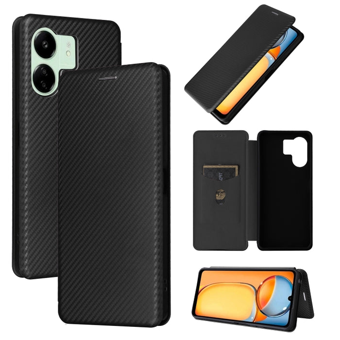 Funda de cuero con textura de fibra de carbono para teléfono, For Xiaomi Redmi Note 13 Pro / M6 Pro 4G, For Xiaomi Redmi A3 4G, For Xiaomi Redmi Note 13 4G, For Xiaomi Redmi 13C 5G / 4G, For Xiaomi Redmi K70E 5G, For Xiaomi 14 Pro, For Xiaomi 14       ...