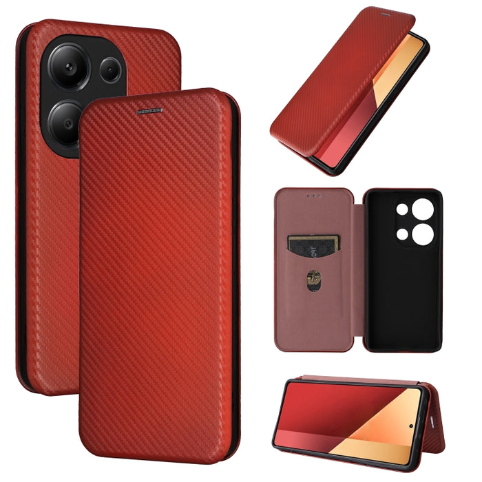 Funda de cuero con textura de fibra de carbono para teléfono, For Xiaomi Redmi Note 13 Pro / M6 Pro 4G, For Xiaomi Redmi A3 4G, For Xiaomi Redmi Note 13 4G, For Xiaomi Redmi 13C 5G / 4G, For Xiaomi Redmi K70E 5G, For Xiaomi 14 Pro, For Xiaomi 14       ...