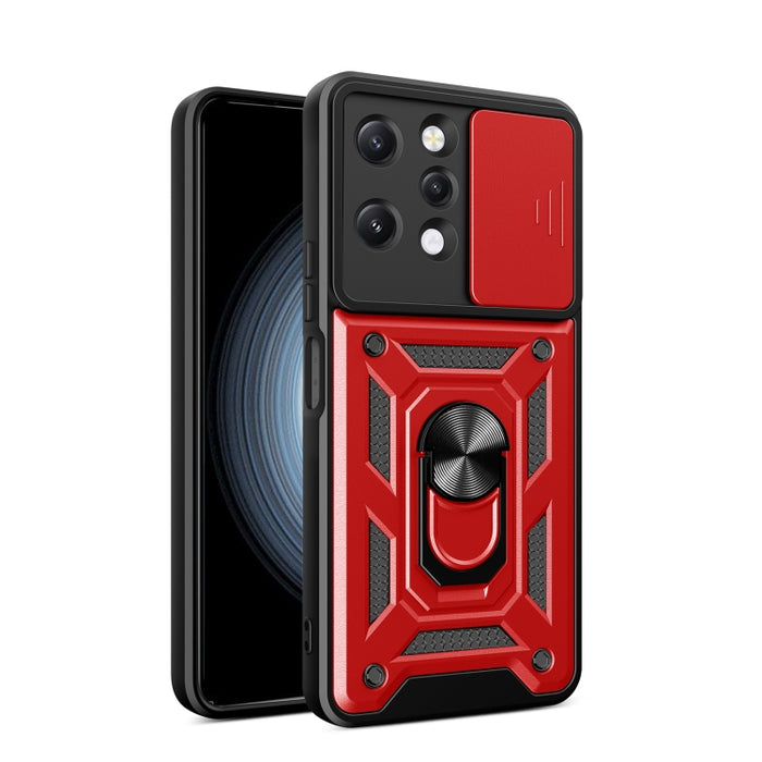 Diseño de cubierta de cámara deslizante TPU Hybrid PC Phone Case, For Xiaomi Redmi 12 4G, For Xiaomi Redmi 12C 4G / 11A 4G