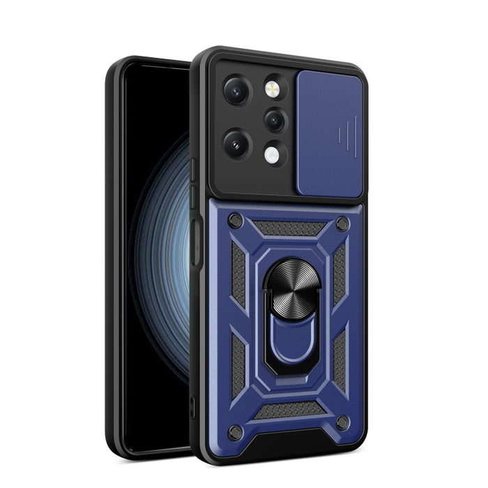 Diseño de cubierta de cámara deslizante TPU Hybrid PC Phone Case, For Xiaomi Redmi 12 4G, For Xiaomi Redmi 12C 4G / 11A 4G
