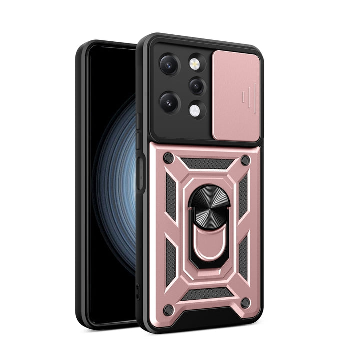 Diseño de cubierta de cámara deslizante TPU Hybrid PC Phone Case, For Xiaomi Redmi 12 4G, For Xiaomi Redmi 12C 4G / 11A 4G