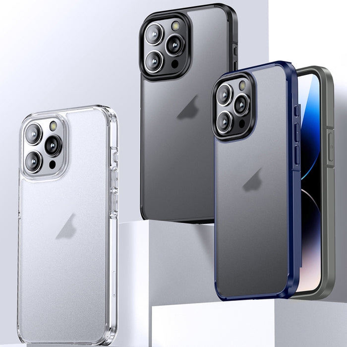 Estuche para teléfono de PC rígido de TPU mate Ice-Crystal, For iPhone 15 Pro Max, For iPhone 15 Pro, For iPhone 15 Plus, For iPhone 15
