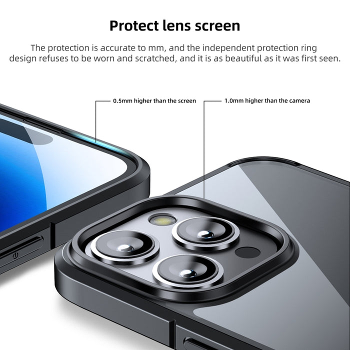 Funda transparente para teléfono PC + TPU con cristal de hielo, For iPhone 15 Pro Max, For iPhone 15 Pro, For iPhone 15 Plus, For iPhone 15