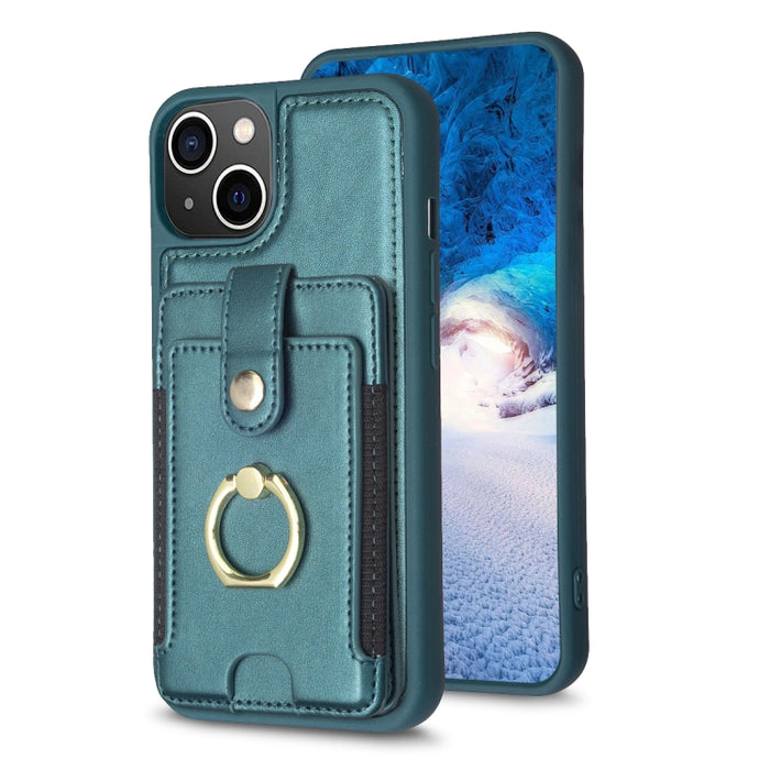 Estuche para teléfono con soporte para tarjeta y anillo de metal BF27, For iPhone 11 Pro Max, For iPhone 11, For iPhone 11 Pro, For iPhone X / XS, For iPhone XR, For iPhone XS Max, For iPhone 8 Plus / 7 Plus