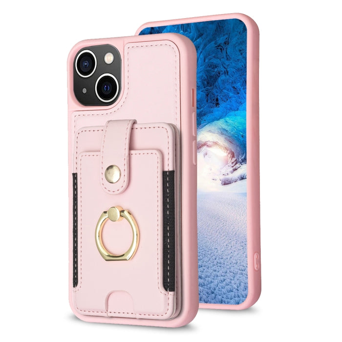 Estuche para teléfono con soporte para tarjeta y anillo de metal BF27, For iPhone 11 Pro Max, For iPhone 11, For iPhone 11 Pro, For iPhone X / XS, For iPhone XR, For iPhone XS Max, For iPhone 8 Plus / 7 Plus