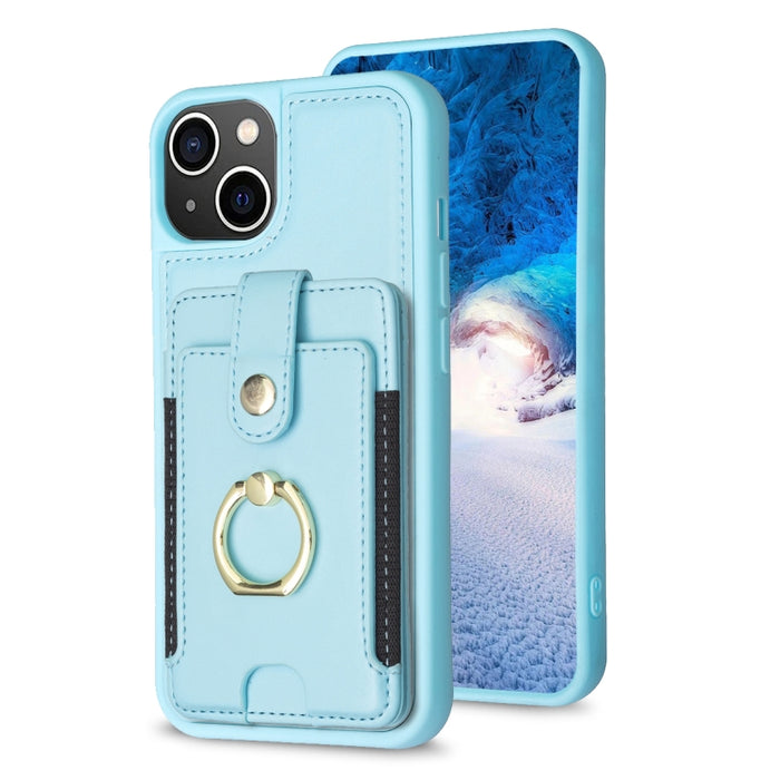 Estuche para teléfono con soporte para tarjeta y anillo de metal BF27, For iPhone 11 Pro Max, For iPhone 11, For iPhone 11 Pro, For iPhone X / XS, For iPhone XR, For iPhone XS Max, For iPhone 8 Plus / 7 Plus