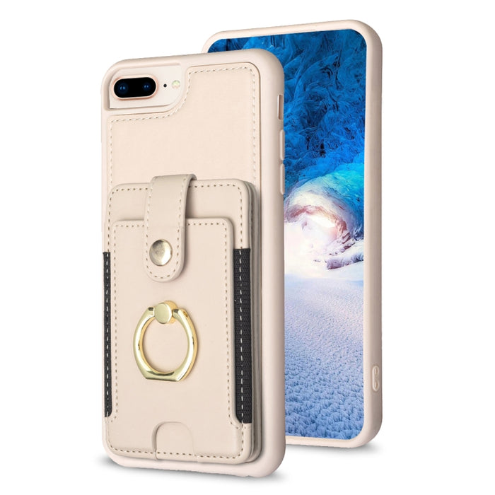 Estuche para teléfono con soporte para tarjeta y anillo de metal BF27, For iPhone 11 Pro Max, For iPhone 11, For iPhone 11 Pro, For iPhone X / XS, For iPhone XR, For iPhone XS Max, For iPhone 8 Plus / 7 Plus
