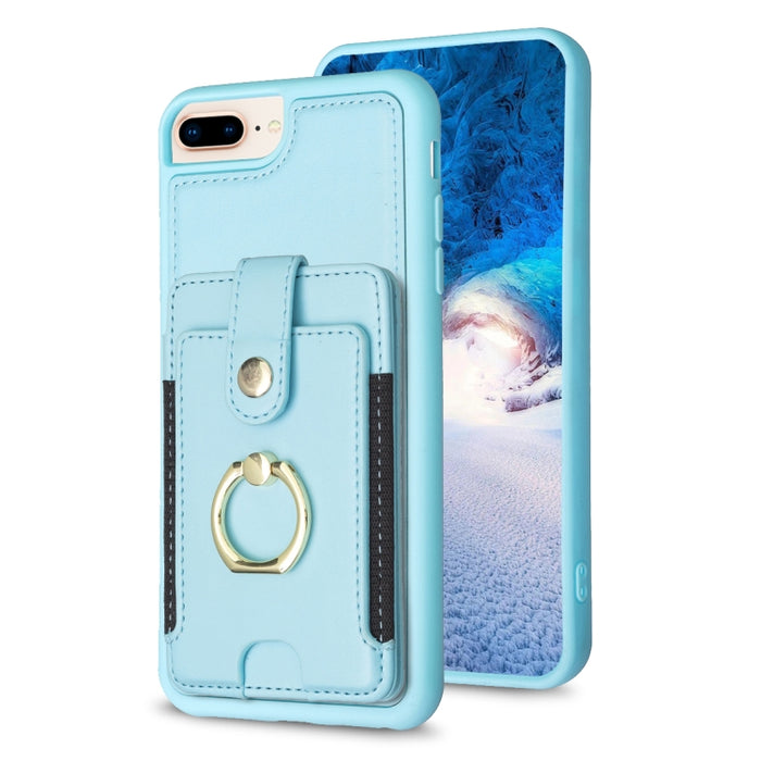 Estuche para teléfono con soporte para tarjeta y anillo de metal BF27, For iPhone 11 Pro Max, For iPhone 11, For iPhone 11 Pro, For iPhone X / XS, For iPhone XR, For iPhone XS Max, For iPhone 8 Plus / 7 Plus