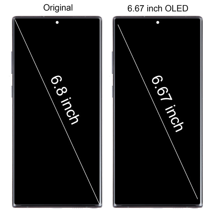 Montaje completo del digitalizador de pantalla LCD OLED con marco