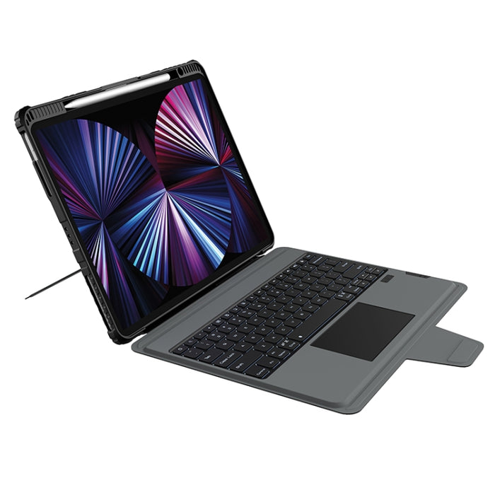 Nillkin Bumper Combo Keyboard Case con retroiluminación, For iPad Pro 13 2024, For iPad Pro 11 2024, For iPad Pro 12.9 2020/2021/2022, For iPad Air 2020 10.9/Air 2022 10.9/Pro 11, For iPad 10th Gen 10.9 2022, For iPad 10.2 2019/2020/2021