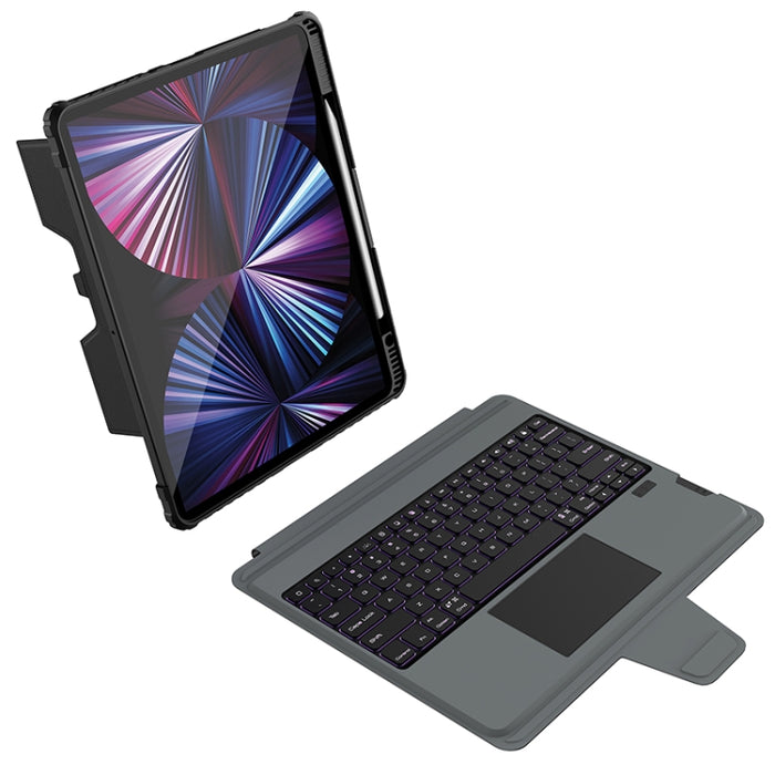 Nillkin Bumper Combo Keyboard Case con retroiluminación, For iPad Pro 13 2024, For iPad Pro 11 2024, For iPad Pro 12.9 2020/2021/2022, For iPad Air 2020 10.9/Air 2022 10.9/Pro 11, For iPad 10th Gen 10.9 2022, For iPad 10.2 2019/2020/2021