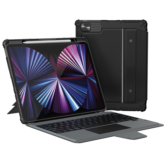 Nillkin Bumper Combo Keyboard Case con retroiluminación, For iPad Pro 13 2024, For iPad Pro 11 2024, For iPad Pro 12.9 2020/2021/2022, For iPad Air 2020 10.9/Air 2022 10.9/Pro 11, For iPad 10th Gen 10.9 2022, For iPad 10.2 2019/2020/2021