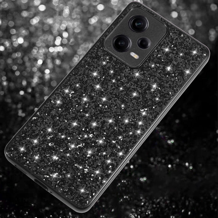 Caja del teléfono de TPU a prueba de golpes con polvo de brillo, For Xiaomi Redmi Note 12 4G/5G Global, For Xiaomi Redmi Note 12 Pro 5G Global