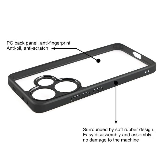 TPU esmerilado + caja de teléfono transparente para PC, For Xiaomi Redmi Turbo 3, For Xiaomi Redmi Note 13 Pro 4G, For Xiaomi Redmi Note 13 4G, For Xiaomi 14 Ultra, For Xiaomi 14, For Xiaomi Redmi Note 13 5G, For Xiaomi Redmi Note 13 Pro+              ...