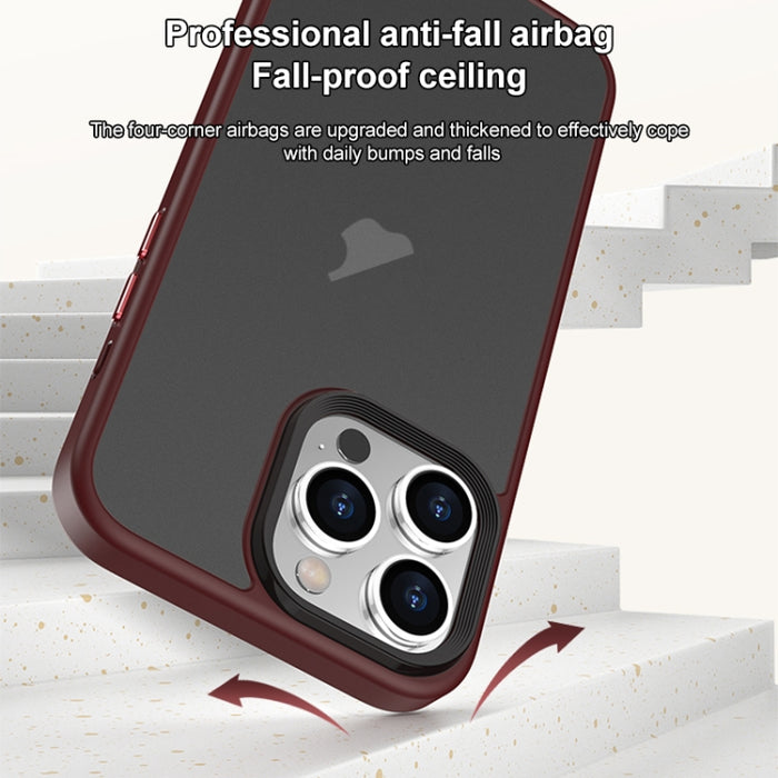 Caja del teléfono de la PC antihuellas dactilares microesmerilada de la serie Brilliant, For iPhone 15 Pro Max, For iPhone 15 Pro, For iPhone 15 Plus, For iPhone 15