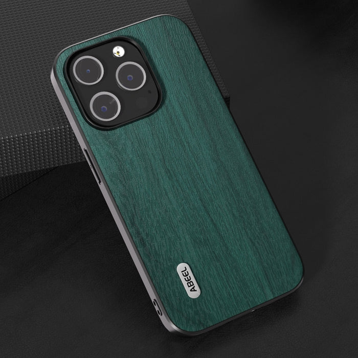 Caja del teléfono de la PU de la textura de madera de ABEEL, For iPhone 15 Plus, For iPhone 15 Pro Max, For iPhone 15, For iPhone 15 Pro