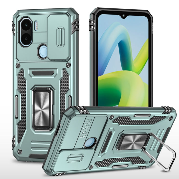 Armor PC + TPU Funda protectora para teléfono con cámara, For Xiaomi Redmi Note 12 Pro 5G Global, For Xiaomi Redmi Note 12 5G Global, For Xiaomi Redmi A1