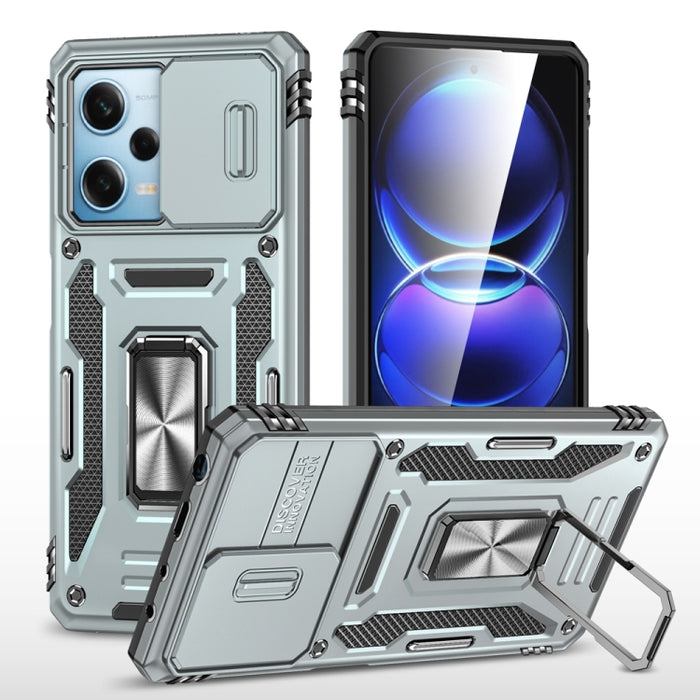 Armor PC + TPU Funda protectora para teléfono con cámara, For Xiaomi Redmi Note 12 Pro 5G Global, For Xiaomi Redmi Note 12 5G Global, For Xiaomi Redmi A1