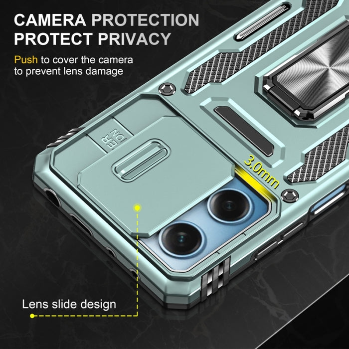 Armor PC + TPU Funda protectora para teléfono con cámara, For Xiaomi Redmi Note 12 Pro 5G Global, For Xiaomi Redmi Note 12 5G Global, For Xiaomi Redmi A1