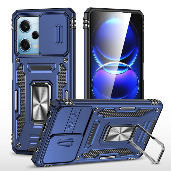 Armor PC + TPU Funda protectora para teléfono con cámara, For Xiaomi Redmi Note 12 Pro 5G Global, For Xiaomi Redmi Note 12 5G Global, For Xiaomi Redmi A1