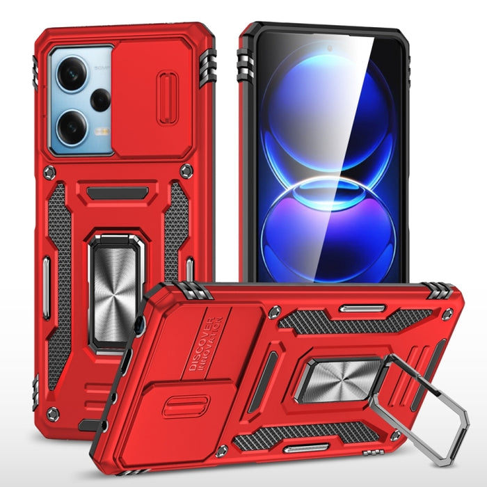Armor PC + TPU Funda protectora para teléfono con cámara, For Xiaomi Redmi Note 12 Pro 5G Global, For Xiaomi Redmi Note 12 5G Global, For Xiaomi Redmi A1
