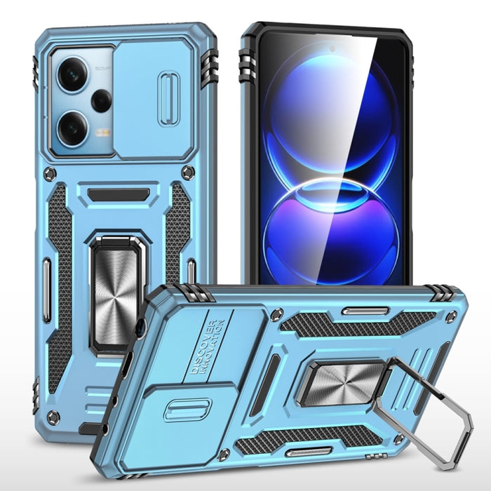 Armor PC + TPU Funda protectora para teléfono con cámara, For Xiaomi Redmi Note 12 Pro 5G Global, For Xiaomi Redmi Note 12 5G Global, For Xiaomi Redmi A1