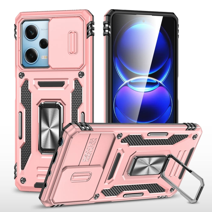 Armor PC + TPU Funda protectora para teléfono con cámara, For Xiaomi Redmi Note 12 Pro 5G Global, For Xiaomi Redmi Note 12 5G Global, For Xiaomi Redmi A1