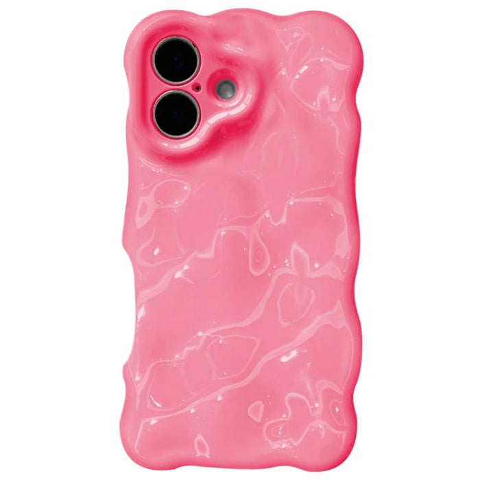 Estuche para teléfono Wave BubblesTPU, For iPhone 16 Pro Max, For iPhone 16 Pro, For iPhone 16 Plus, For iPhone 16, For iPhone 15 Pro Max