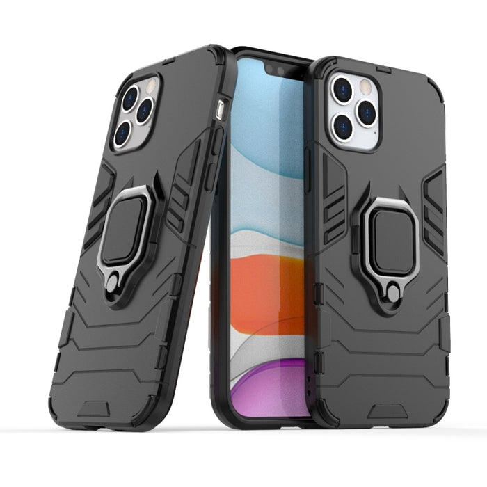 Funda protectora de PC + TPU a prueba de golpes con soporte de anillo magnético, For iPhone 12 / 12 Pro, For iPhone 12 Pro Max