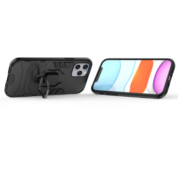 Funda protectora de PC + TPU a prueba de golpes con soporte de anillo magnético, For iPhone 12 / 12 Pro, For iPhone 12 Pro Max
