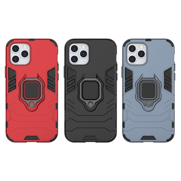 Funda protectora de PC + TPU a prueba de golpes con soporte de anillo magnético, For iPhone 12 / 12 Pro, For iPhone 12 Pro Max