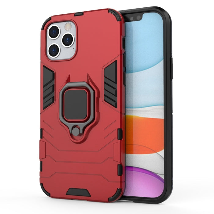 Funda protectora de PC + TPU a prueba de golpes con soporte de anillo magnético, For iPhone 12 / 12 Pro, For iPhone 12 Pro Max