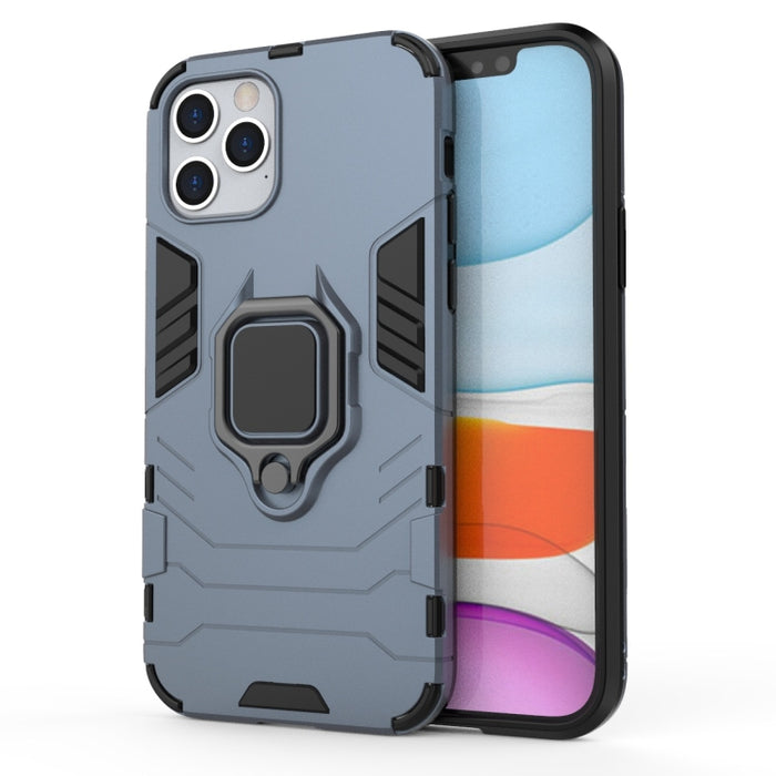 Funda protectora de PC + TPU a prueba de golpes con soporte de anillo magnético, For iPhone 12 / 12 Pro, For iPhone 12 Pro Max